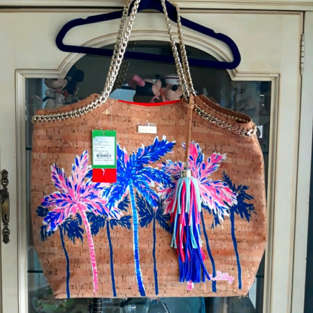 Lily Pulitzer Beach Comber Cork Bag NWT